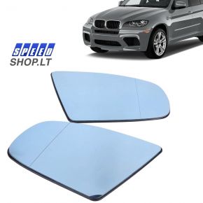 BMW X5 (E70) veidrodėlio stiklas su padėkliuku
